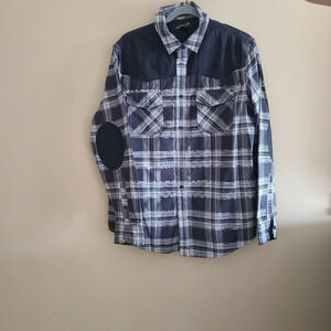Helix athletic fit Plaid  shirt Men's Size L
